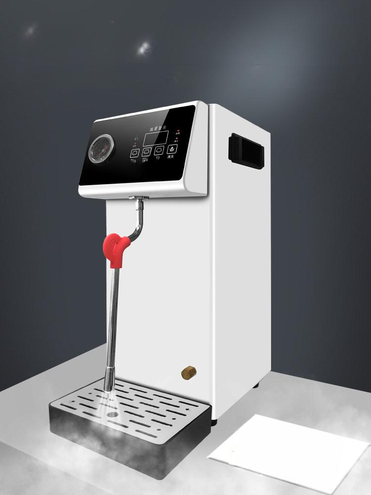 밀크 포머 우유 스팀기 라떼 포밍 카푸치노 거품기 8L 디럭스 컬러 스크린 자동 화이트 온도 조절 100L - 상품 이미지