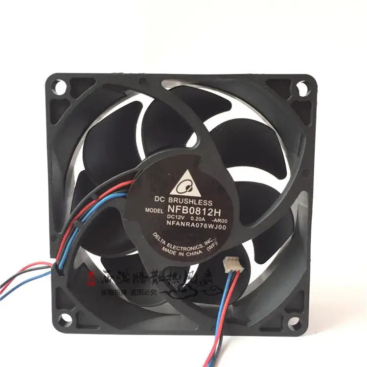 델타 NFB0812H 12V 0.20A XG-M830XA .XG-F210X 80x80x25mm 프로젝터 팬