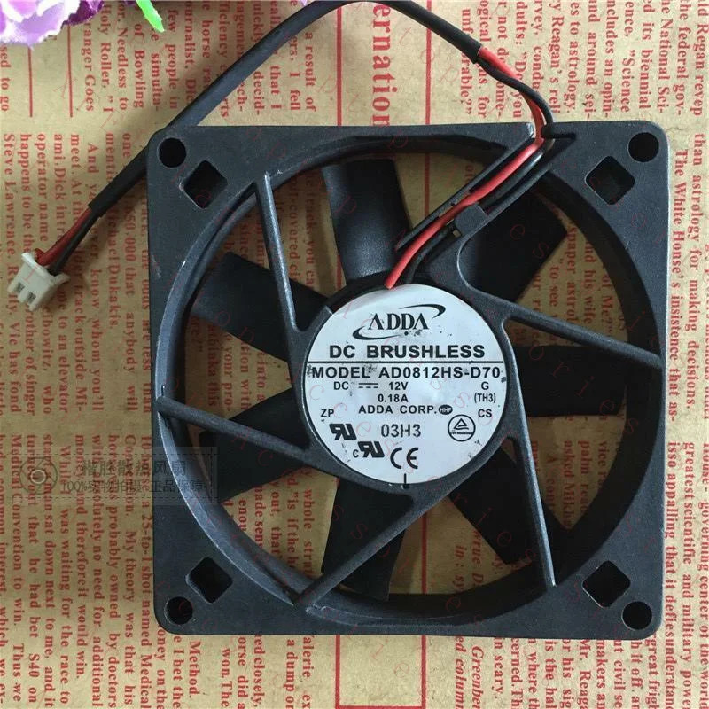 8015 AD0812HS-D70 DC12V 0.18A 8CM전원 팬