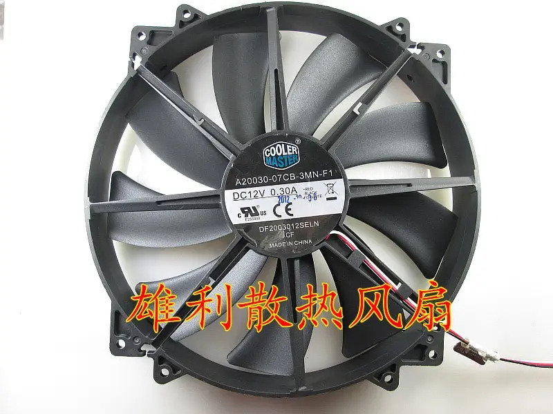 A20030-07CB-N-F1 DF2003012 SELN 12V 0.30A 사이클론 200 20 cm HAF912 HAF922조용냉각팬