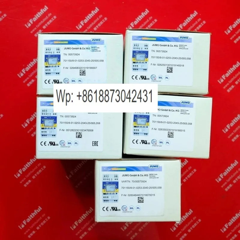 오리지널 Jumo 00573924 온도 조절기 701150/8-01-0253 - 2043-25/005 058 1PCS