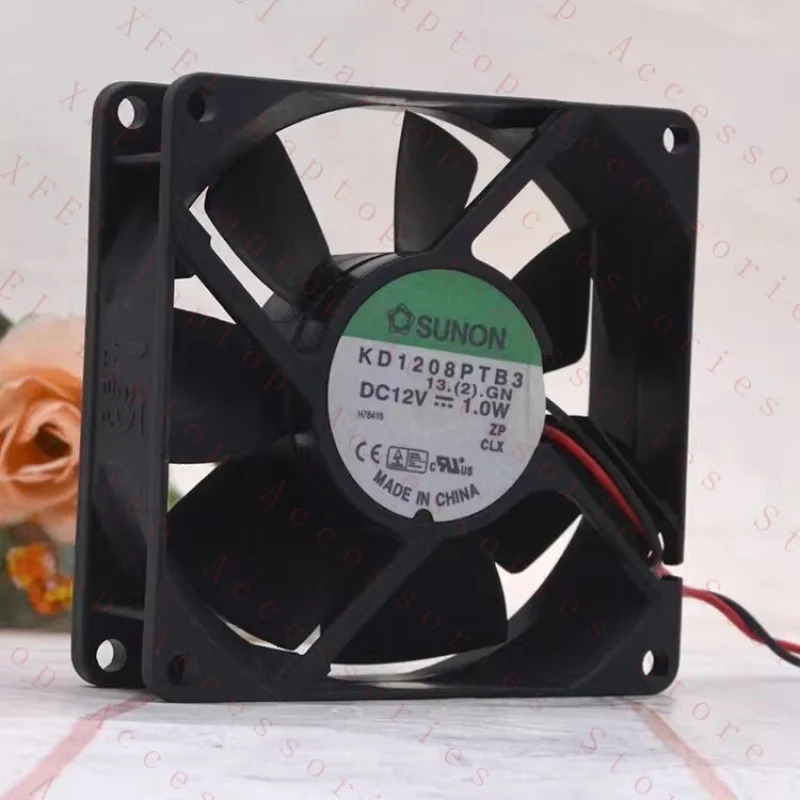 C KD1208PTB3 DC12V 1.0W 8025 8CM 2선식 냉각팬
