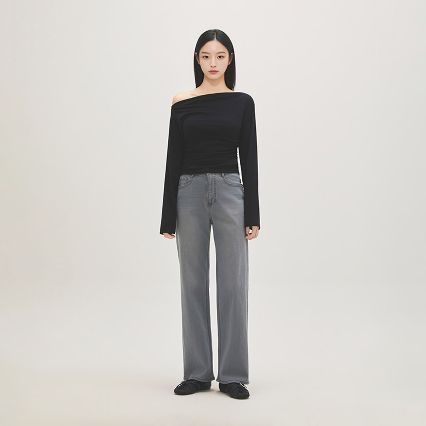로엠 스트레이트 데님 RMTJG24G11 이미지 2