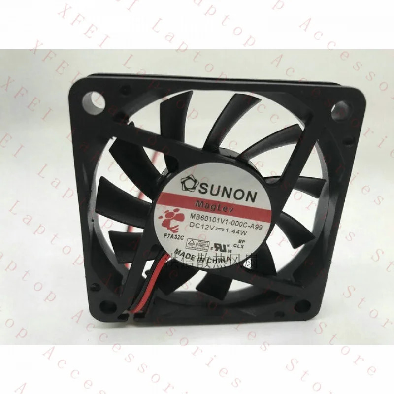 C SUNON 팬MB60101V1-000C-A99 DC 12V 1.44W 6CM 2선 냉각팬
