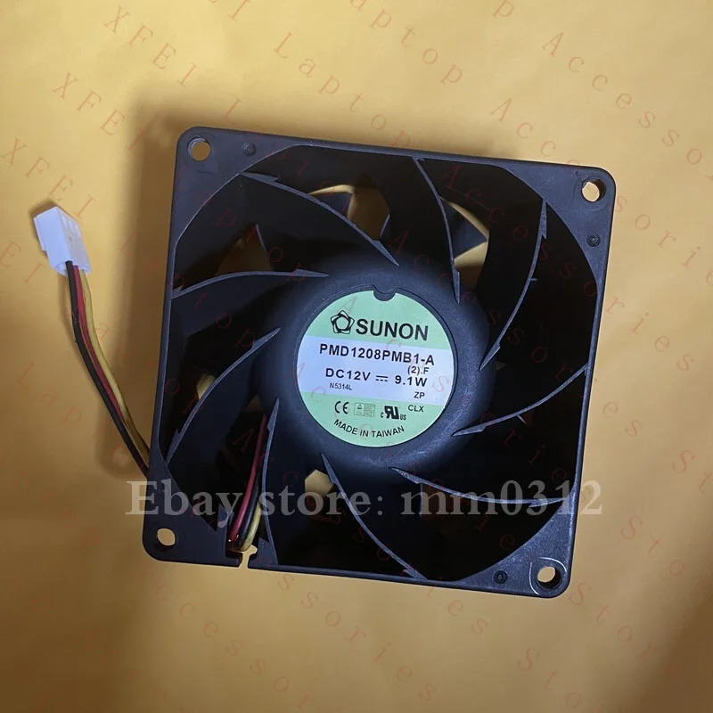 C PMD1208PMB1-A 2.F 12V 9.1W 8CM 8038 3선식 냉각팬