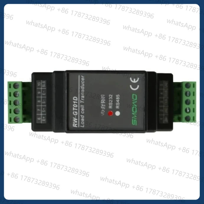 로드셀 24비트 AD 계량 트랜스미터 무게 센서 전압 전류 변환기 RS232 또는 RS485 Modbus RTU 딘 레일