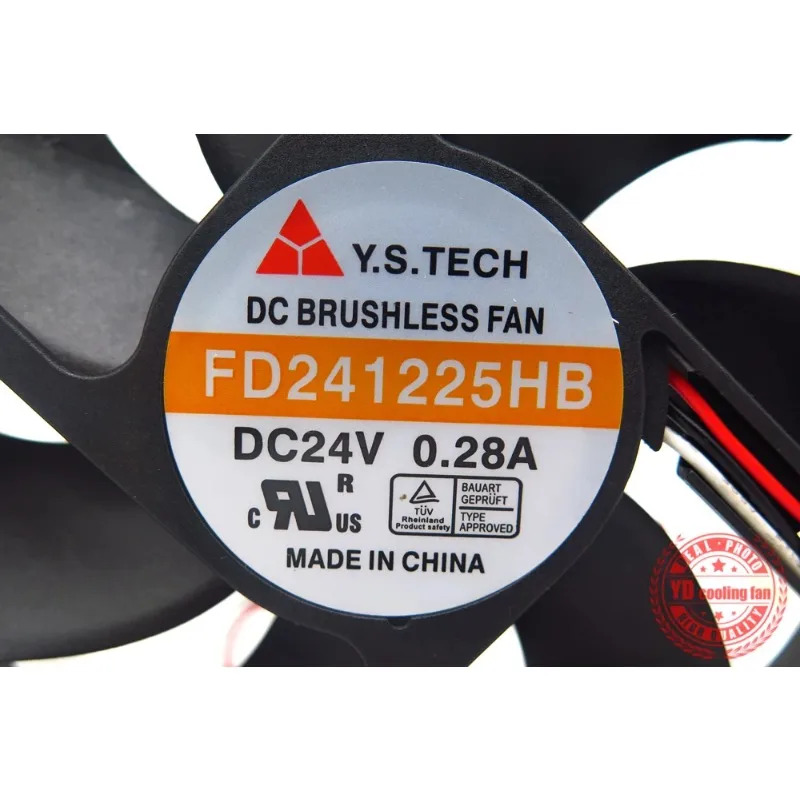 JFG Y.S.TECH FD241225HB 112CM 24V 0.28A 주파수 변환기 냉각팬