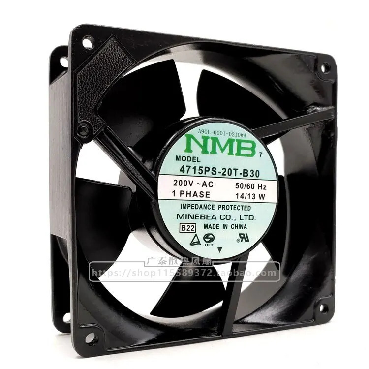 NMB 4715ps-20t-b30 200v 14/13W 12038 알루미늄프레임 Ac 냉각팬12cm