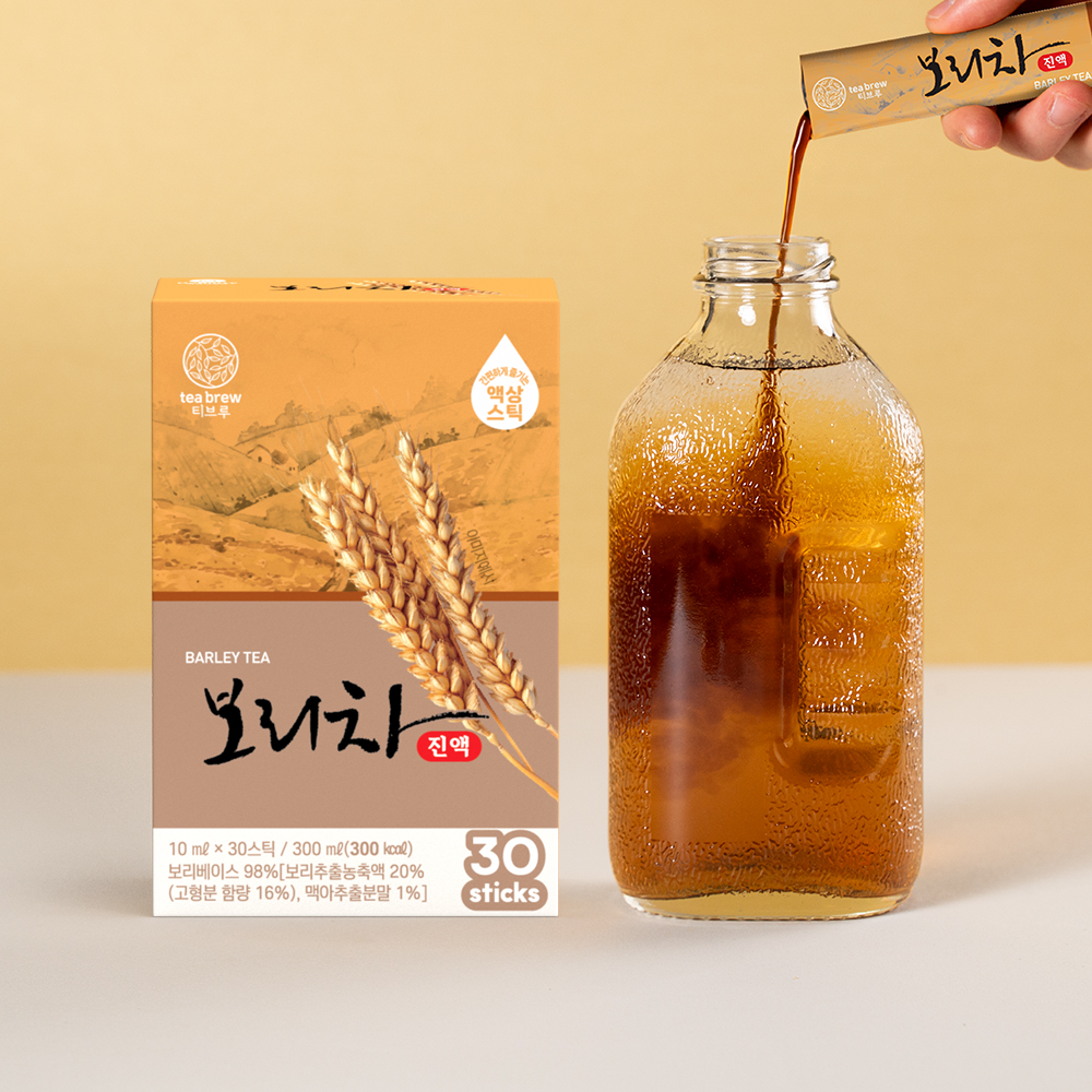 맥널티 3초차 티브루 보리차 원액 간편 액상스틱 30개입, 1개 이미지 2