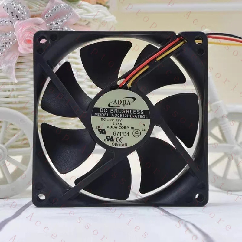 C AD0912HB-A76GL 9025 DC12V 0.25A 9CM 3선 냉각팬