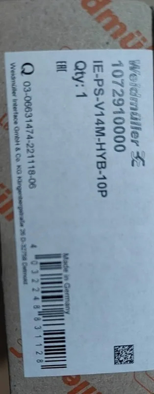 Weidmller 5 하이브리드 푸시-풀 IE-PS-V14M-HYB-10P 1072910000