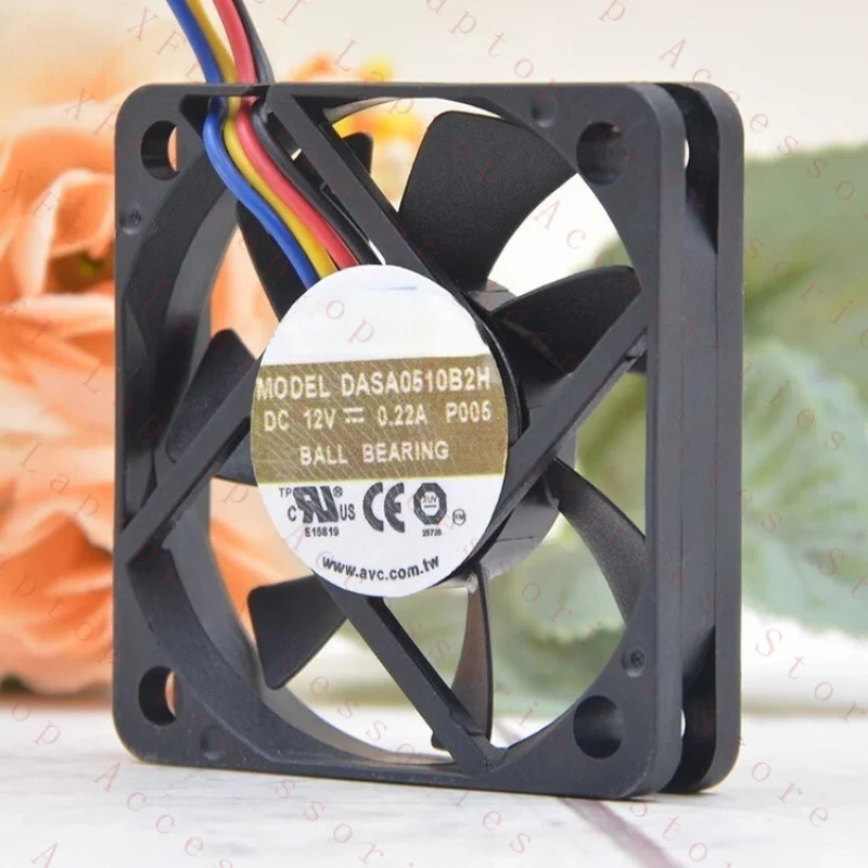 C DASA0510B2H 12V 0.22A 5010 5cm 듀얼 볼 CPU 냉각팬