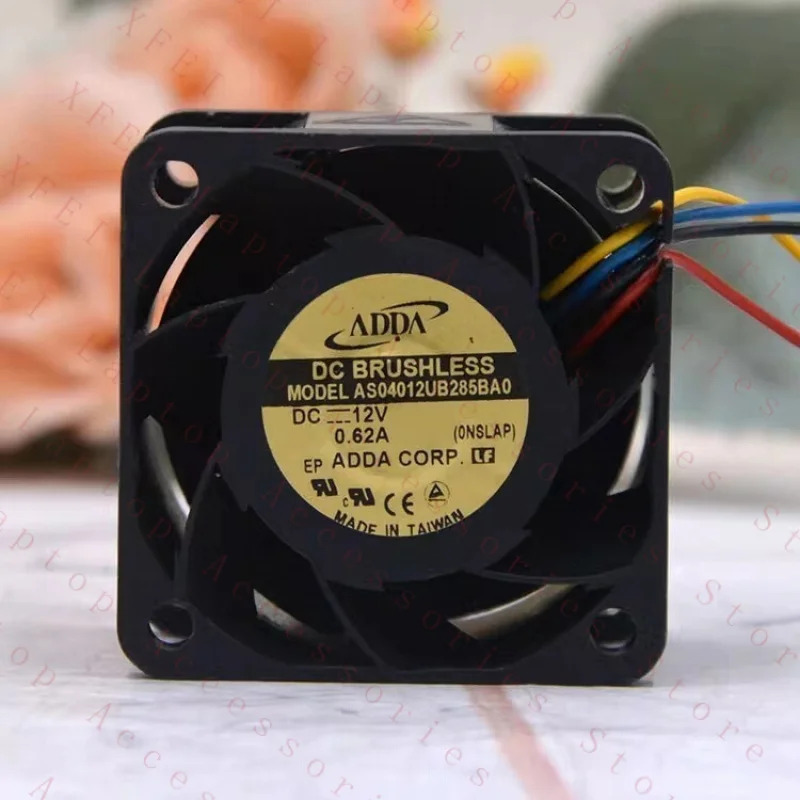 C AS04012UB285BA0 DC12V 0.62A 4선식 냉각팬
