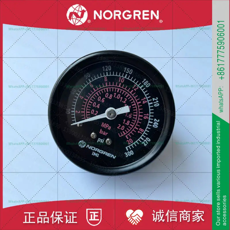 18-015-210 NORGREN 압력 게이지 013/267/209/205 검정 표면 1/4 1/8