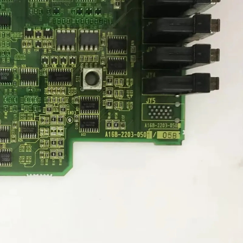 오리지널 Fan-uc A16B-2203-0501 CNC 기계 부품 산업제어 PLC 프로그래밍 Rs485 통신 PCB 보드 일본산 1개