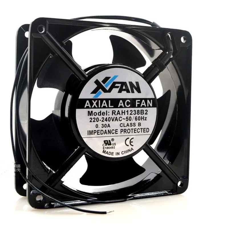 JFG XINRUILIAN RAH1238B2 AC 220V 240V 50/60Hz 0.3A 3000RPM 12cm 12038 mm 이볼 베어링 냉각팬