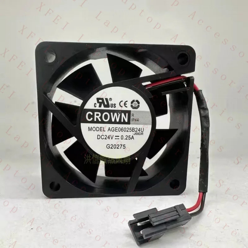 C 크라운 팬AGE06025B24U DC24V 0.25A 6025 60x25MM 2선 냉각팬