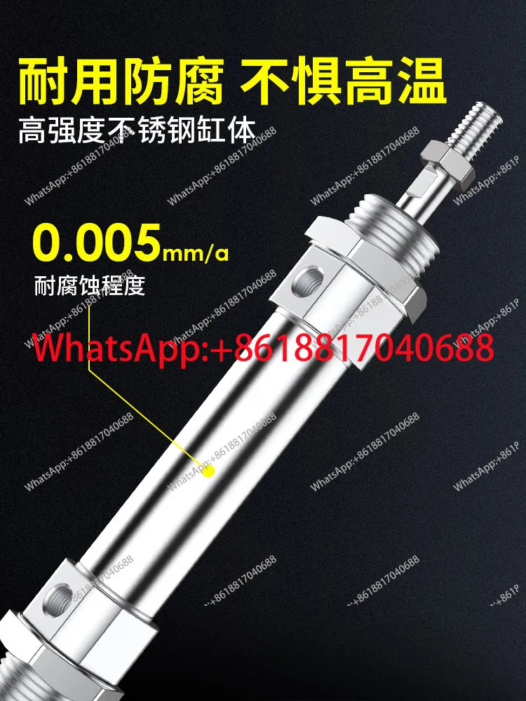 공압식 스테인레스 스틸 미니 실린더 CDM2B20- 25/25/32/40-25 x 50/75/100 -150-200-S