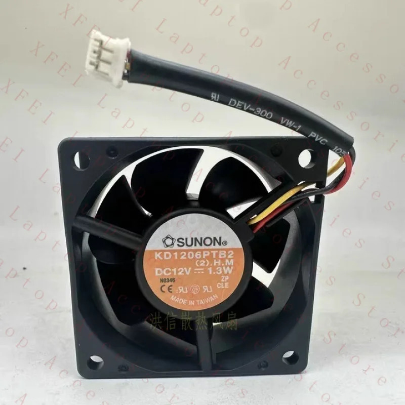 C 6025 KD1206PTB2 DC12V 1.3W 60x25MM 냉각팬