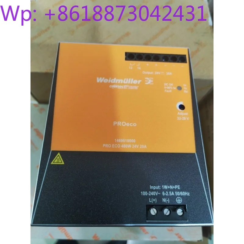 Weidmller 전원공급장치 PRO ECO 480W 24V 20A 1469510000