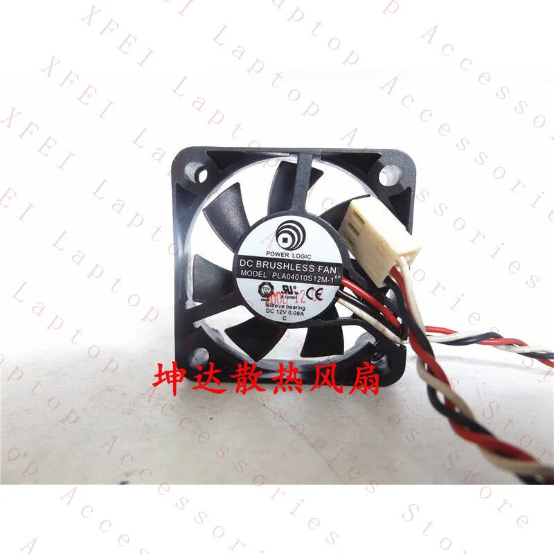 C 팬 PLA04010S12M-1 40x40x10mm DC 12V 0.08A 3핀 냉각팬