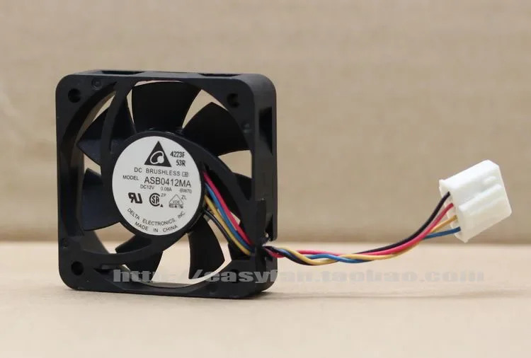 JFG 신형 DELTA ASB0412MA 12V 0.10A 4010 4CM PWM 냉각팬