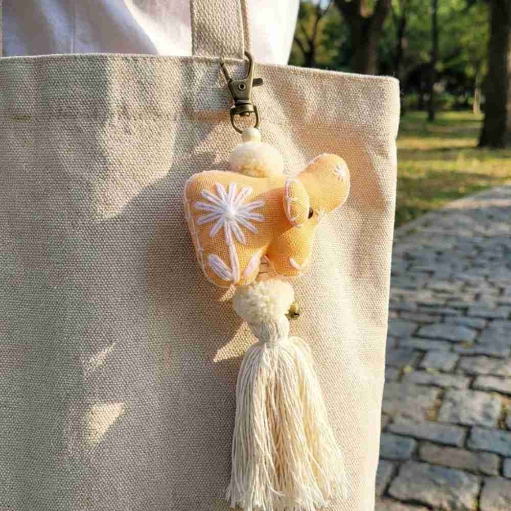 코끼리 모양 핸드메이드 키링 패브릭키링 핸드메이드키링 - 상품 이미지