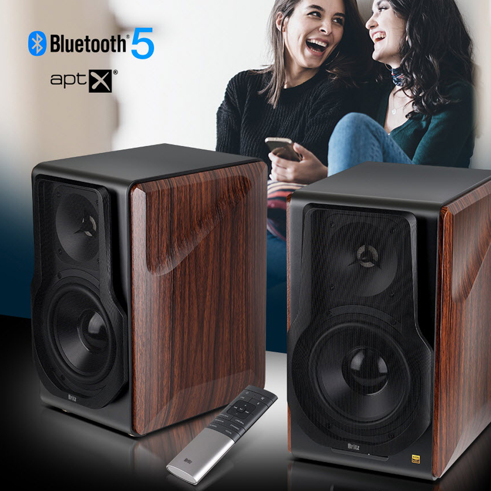 브리츠 스튜디오 2채널 하이파이 블루투스 앰프 스피커 리모컨 apt X RMS 256W - 상세 이미지 3