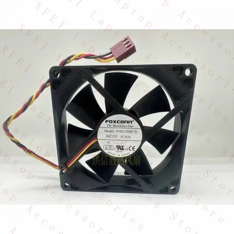 C FOXCONN 팬PV902512HSPF DC12V 0.36A 9025 9cm 3선