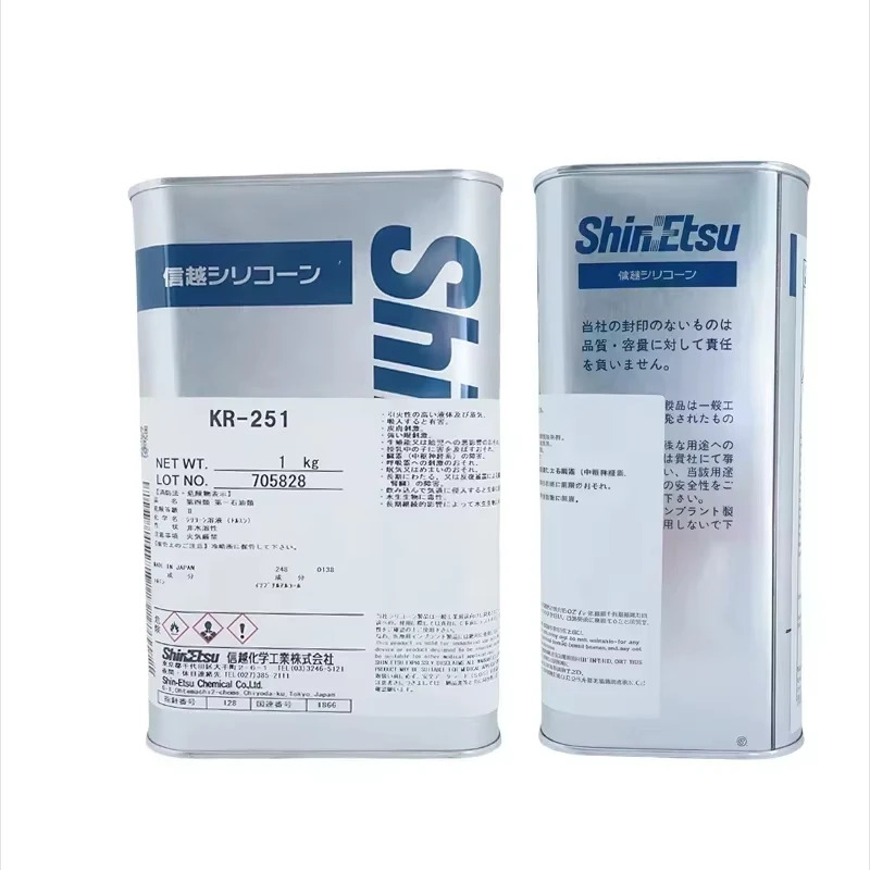 ShinEtsu KR-251 일본산 상온 경화 메틸 실리콘 수지 내후성 방수 오리지널
