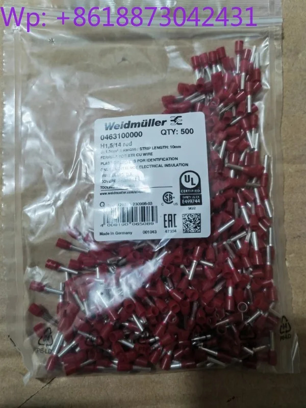 Weidmller 엔드 전체 패키지 H1.5/14 레드 0463100000