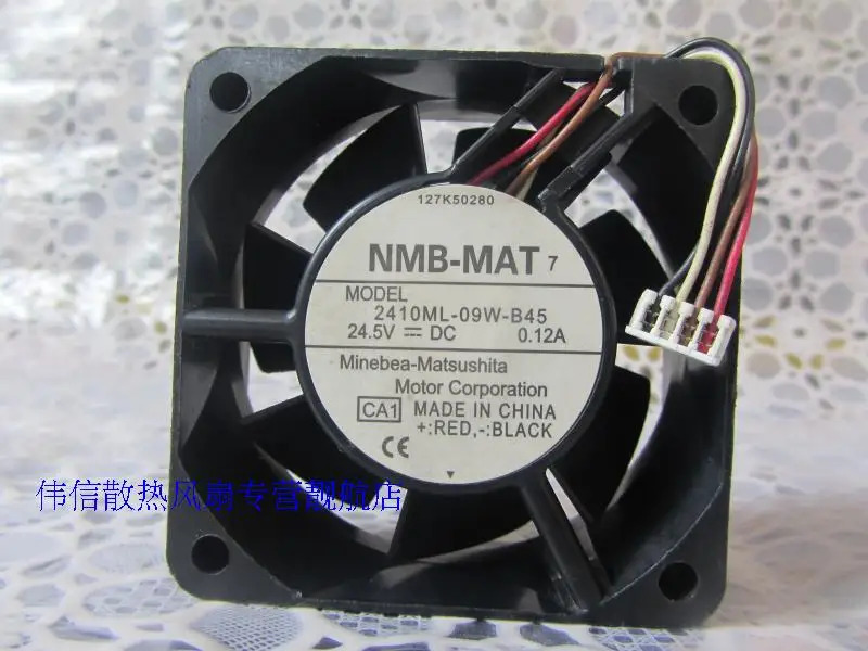NMB 2410ML-09W-B45 6025 24.5V 0.12A60 x 60 25mm 냉각팬