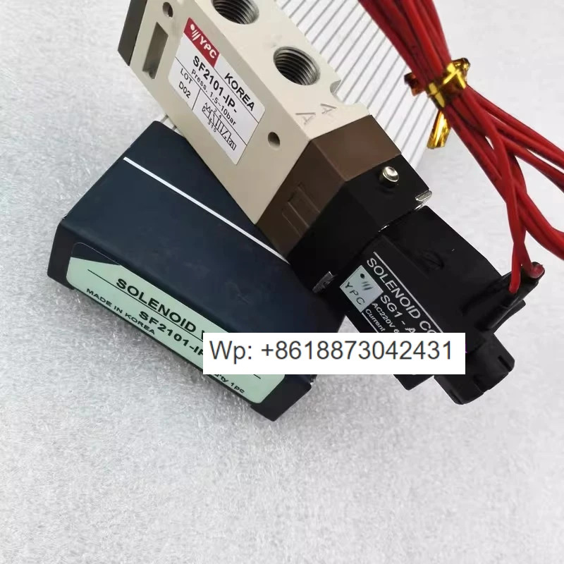 YPC 솔레노이드 밸브 SF2101-IP 코일 DC24V 자체 출력 AC220V 오리지널 A2D4