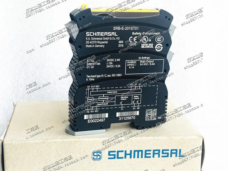 오리지널 SCHMERSAL 안전 릴레이 SRB-E-201ST01 포장 SRB-E-201ST