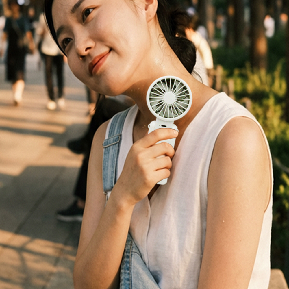 에디토 휴대용 냉각선풍기 핸드 넥 쿨링 에어컨 미니 손선풍기 대용량 손풍기 - 상세 이미지 5