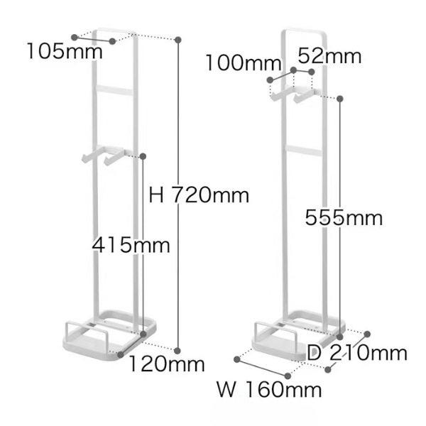 킥보드거치대 보관 정리대 수납 랙 화이트 외발자전거 화이트 15.7x21x71.8 - 상세 이미지 5