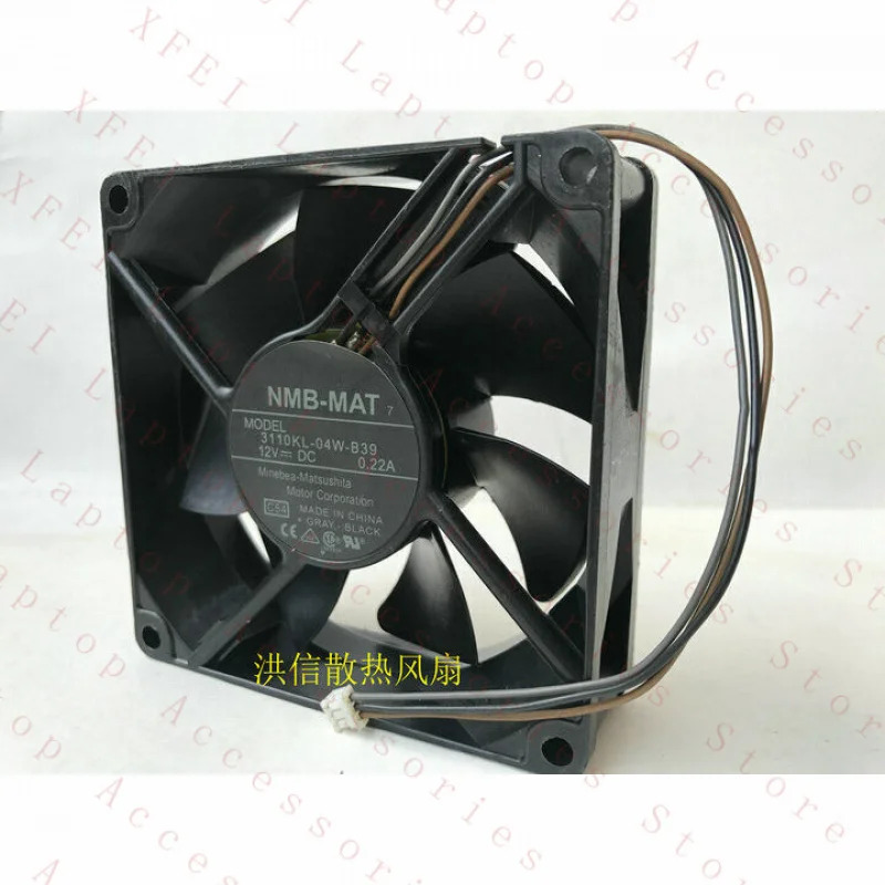 NMB-MAT 3110KL-04W-B39 12V 0.22A 80x25mm 프로젝터 냉각팬 3핀