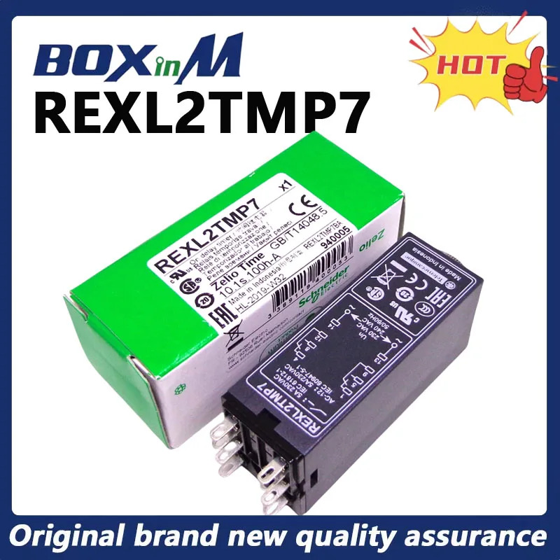 오리지널 Schneider REXL2TMP7 230V 0.1S-100H 시릴레이