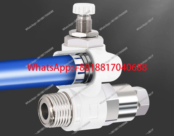 공압 작동식 단방향 스로틀 밸브 ASP330/430/530F - 01-02-03 04 06 S08/12