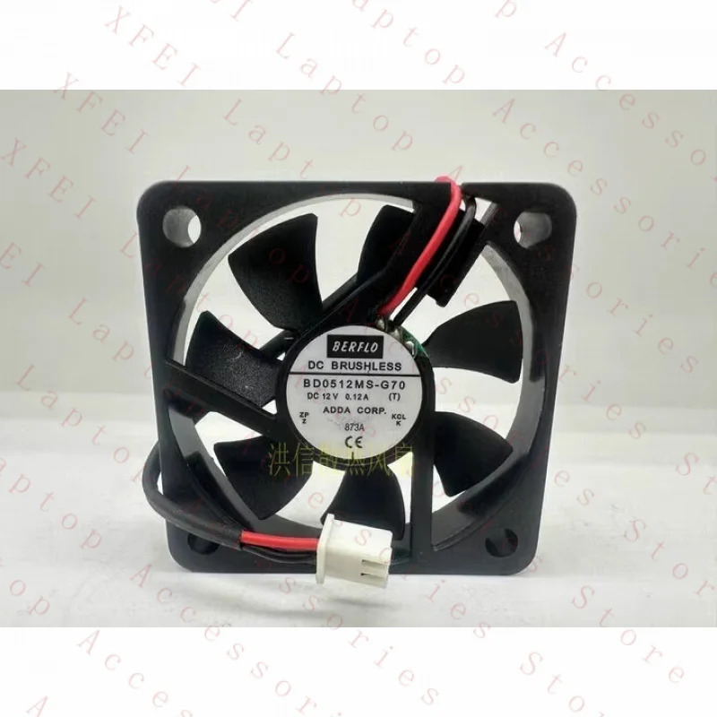 ADDA BERFLO 팬 BD0512MS-G70 DC12V 0.12A 5010 50x10MM 5CM 2 와이어