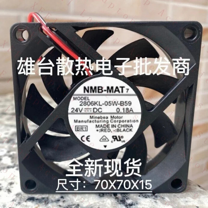 C 팬 2806KL-05W-B59 DC 24V 0.18A 7015 7CM CPU 냉각팬 2핀