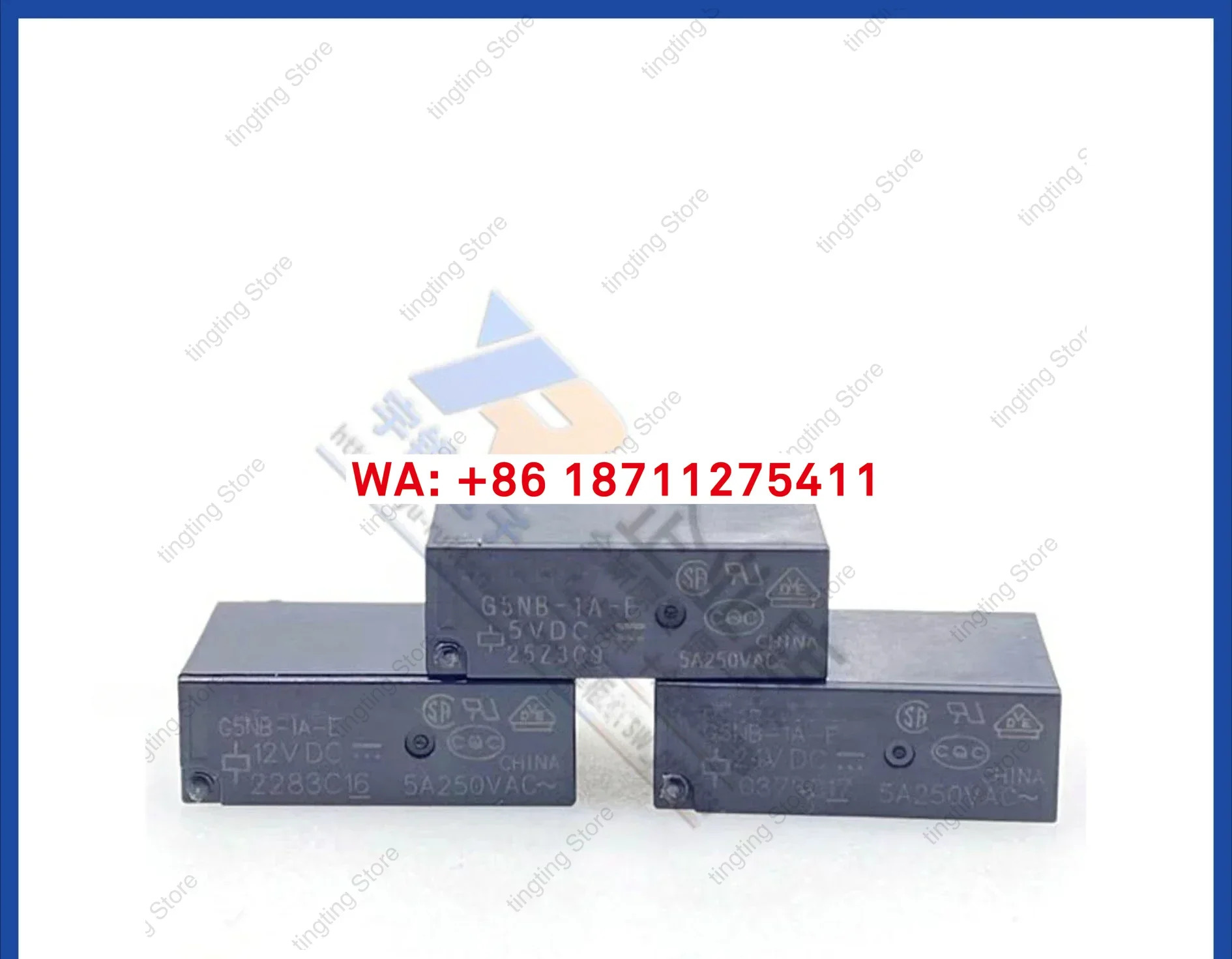 20개 릴레이 G5NB-1A 1A-E-5VDC 12VDC 24VDC DC12V HF46F 5A