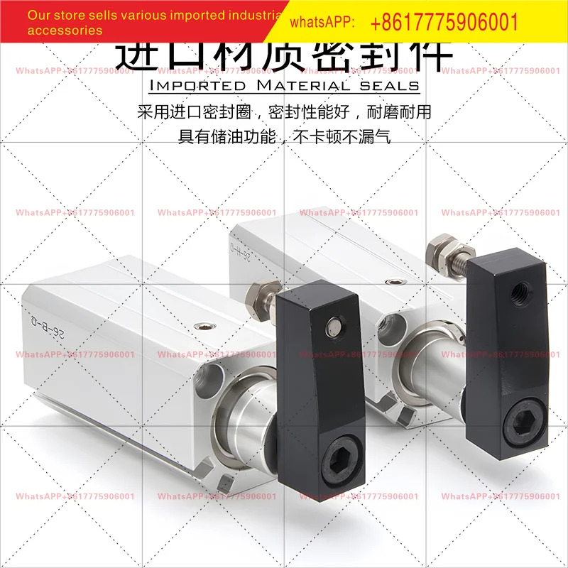 QCKR QCKL32X10X20X30X50S-M YATEC 회전 클램핑 실린더 각도 90도 하향