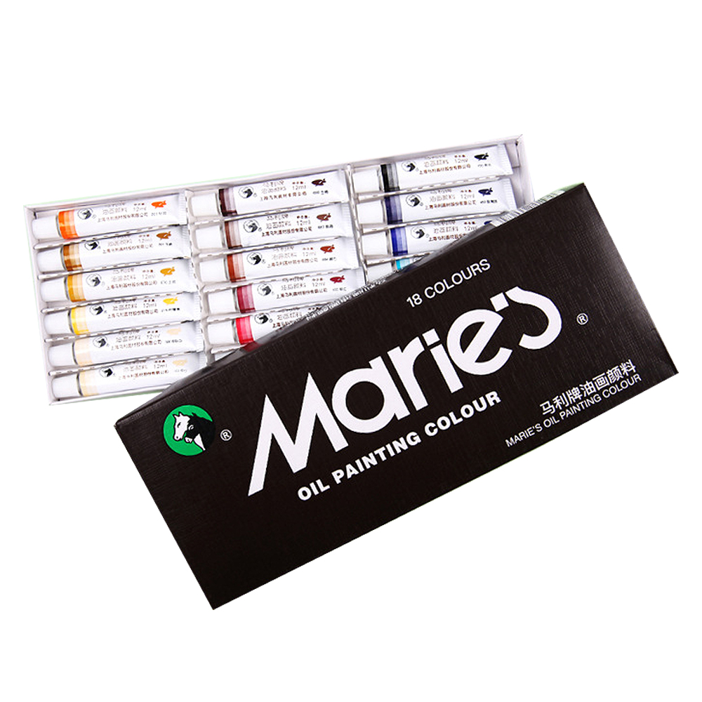마리 전문가용 유화물감 세트 오일물감 12ml 12색 이미지 7