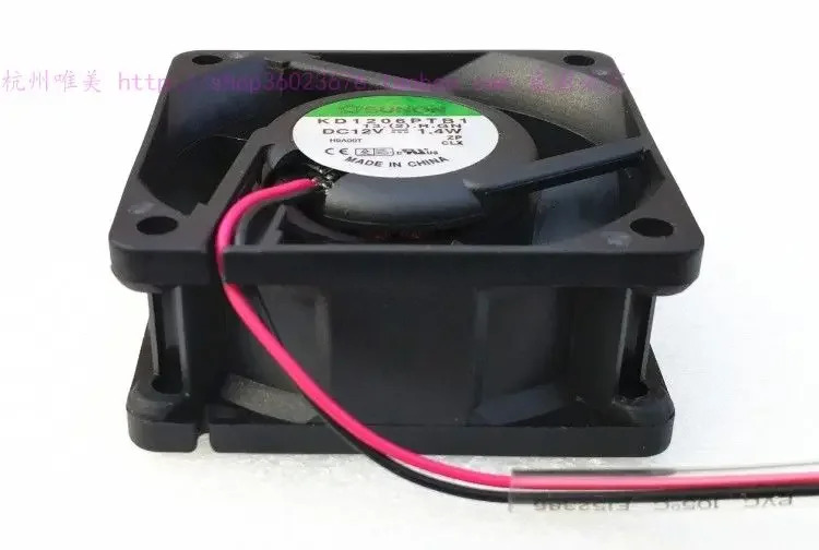 JFG For SUNON 6025 6CM 더블 볼 베어링 KD1206PTB1 12v 1.4W 2510 2라쿨링 팬