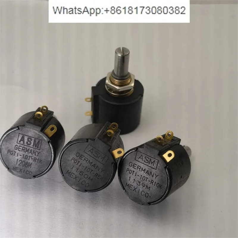 ASM 독일 POT1-10T-R1K 5K 10K 10회전 멀티 턴 와이어 권선형 포텐셔미터 부품