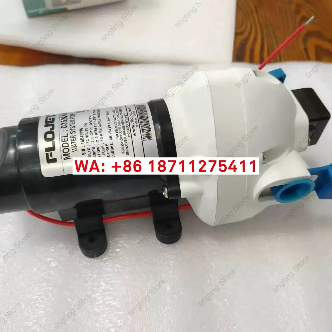 FLOJET 03526144 12V7.5A 전기 다이어프램 펌프 액세서리
