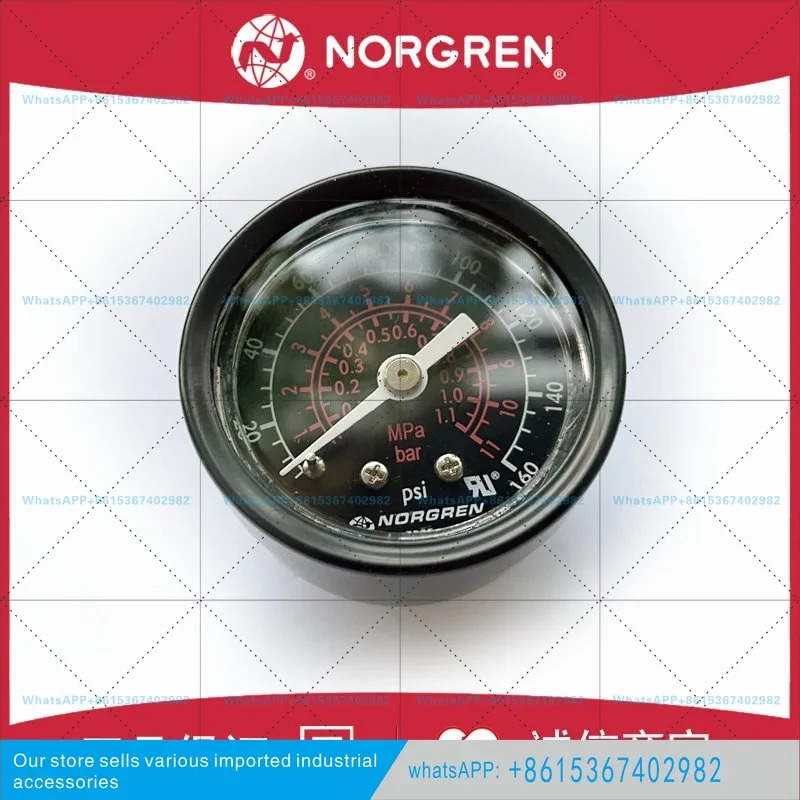 압력계/1/4/2 1.1Mpa/11bar/160psi/NORGREN/IMI 블랙 게이지