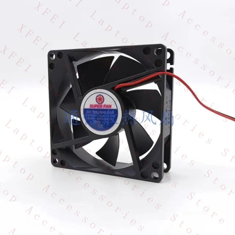 SUPER FAN SDF8025M12S 12V 0.14A 8CM 8025 전원공급장치 팬