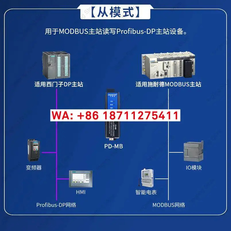 프로피DP모드RTU/ASCII 프로토콜 게이트웨이 485 변환기 PD-MB 모듈 아모크슨